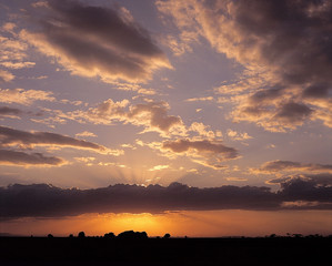 Obraz premium 노을지는 풍경