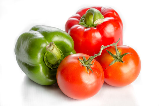 tomato and bell pepper