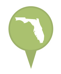 State of Florida map pin