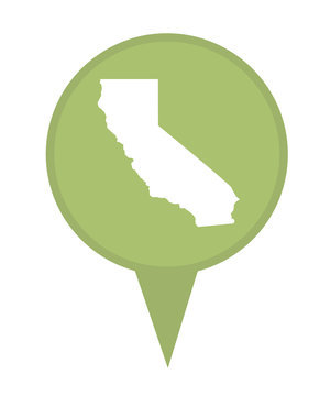 State Of California Map Pin