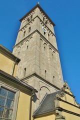 Fototapeta na wymiar Kirchturm von Randersacker, Unterfranken