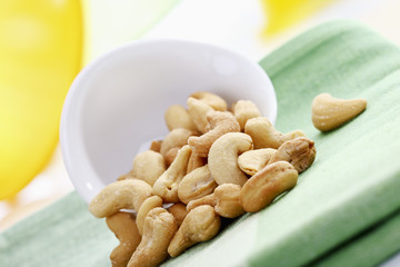 Geröstete, gesalzene Cashewkerne