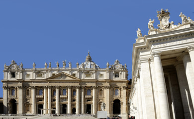 Fototapeta na wymiar Saint Peter's square, Vatican City