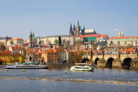 Чехия. Прага. Вид на старый город