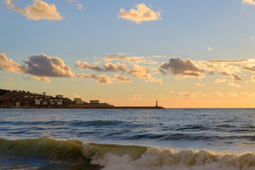 Sunset on the Mediterranean Sea