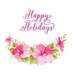 Happy holiday invitation.