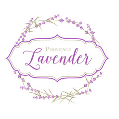 Label with lavender