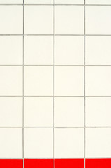 Rote und wei&szlig;e Fliesen