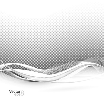 Abstract smooth swoosh line dotted noise background. Vector illu