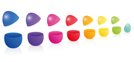 Fototapeta premium Easter Eggs Russian Doll Matryoshka