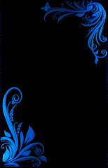 Highlighted laser engraving on glass surface
