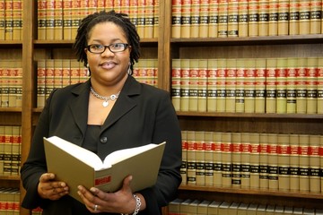 Young attractive African American Female Lawyer