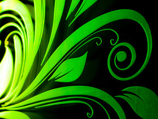 Highlighted laser engraving on glass surface