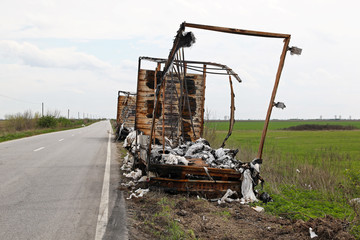 Lorry fire