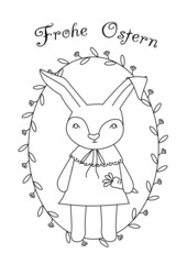 easterbunny malvorlage