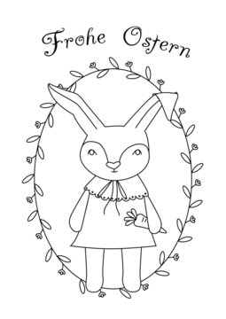 easterbunny malvorlage