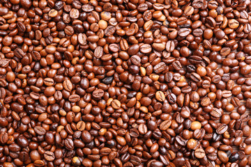 Coffee beans background