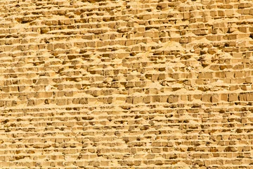 Fotobehang Great pyramid wall © markobe