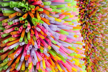 colorful of straw