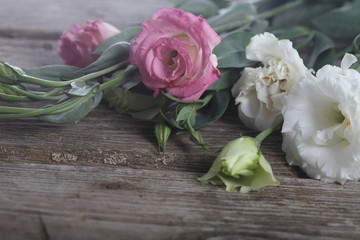 Bouquet of flowers eustoma