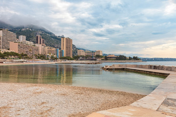 View over Monaco beach, Cote d'Azur © lena_serditova