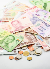 banknotes and coins