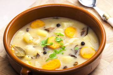 rustic potato soup