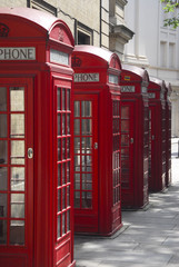 Obraz premium Telephone booths