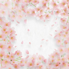 Obraz na płótnie Canvas 桜　和柄 春