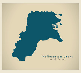 Modern Map - Kalimantan Utara ID