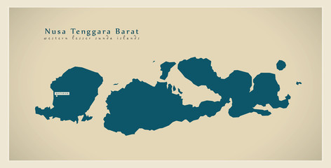 Modern Map - Nusa Tenggara Barat ID