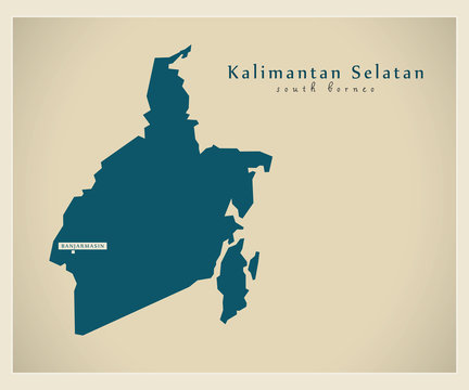 Modern Map - Kalimantan Selatan ID