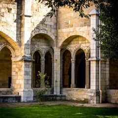 Fototapeta na wymiar Santander Cathedral, a corner of the cloister