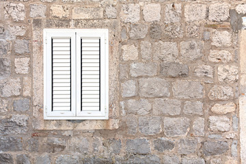 house wall with window