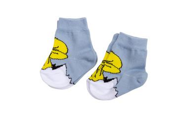 socks on the white background