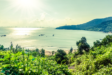 Bay under the mountain, Vietnam