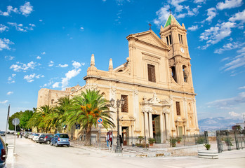 Fototapeta na wymiar Parrocchia S. Nicola Di Bari church in Termini Imerese, Sicily