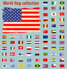world flag collection set