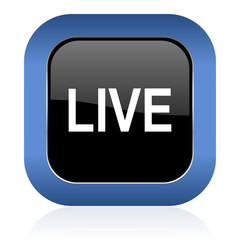 live square glossy icon