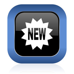 new square glossy icon