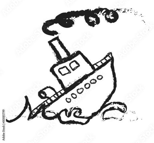 Doodle Sinking Ship Stock Photo And Royalty Free Images On