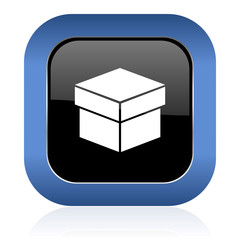 box square glossy icon