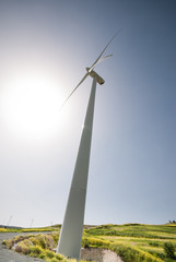 Fototapeta premium Windmill power turbine generator