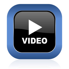 video square glossy icon