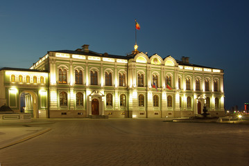 Obraz premium Kazan Kremlin in the evening, Russia