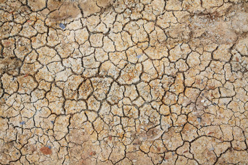 broke cracked earth for textured background