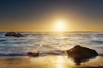 Obraz premium sea sunset. Sunset over sea.