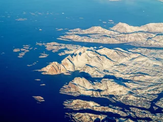 Foto auf Acrylglas Nördlicher Polarkreis aerial view of greenland