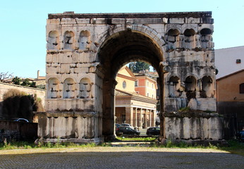 Fototapeta na wymiar Roma - Arco di Giano