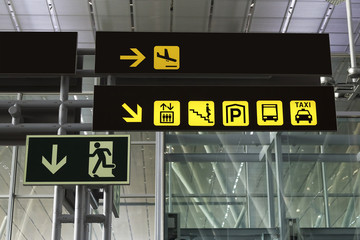 Signals at an airport
